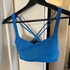 LULULEMON FREE TO BE HARBOUR BLUE BRA